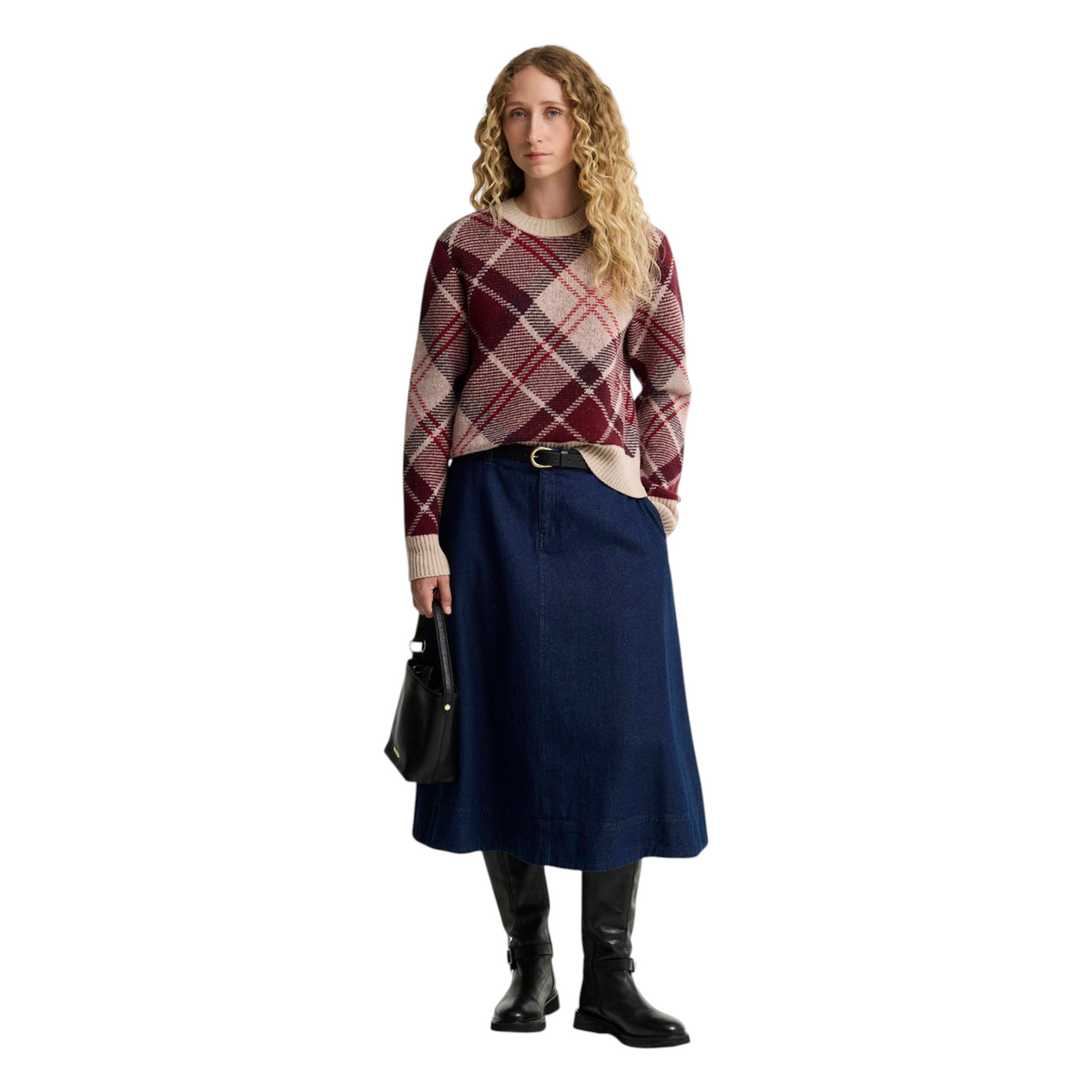 Barbour maglione Stevie in lana tartan