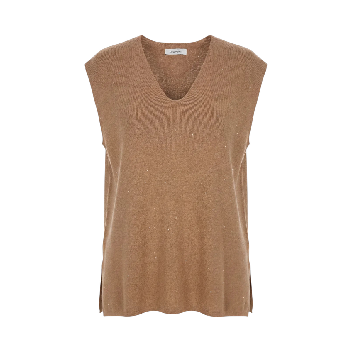 Giorgia&Johns top in maglia micropaillettes