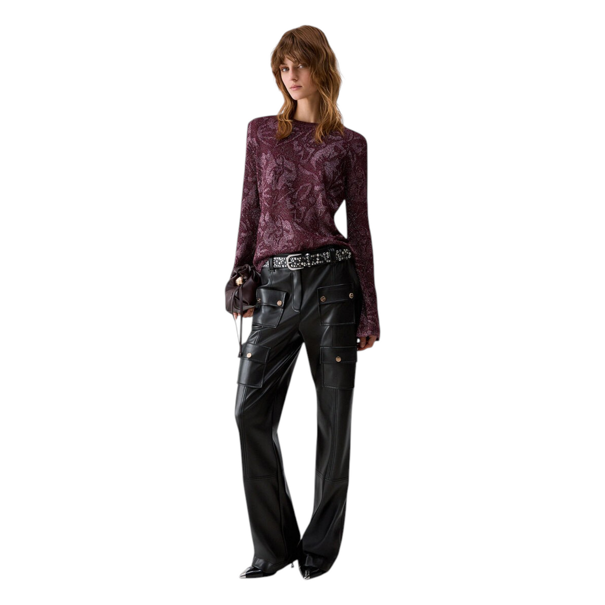 Liu Jo maglia in pizzo lamé