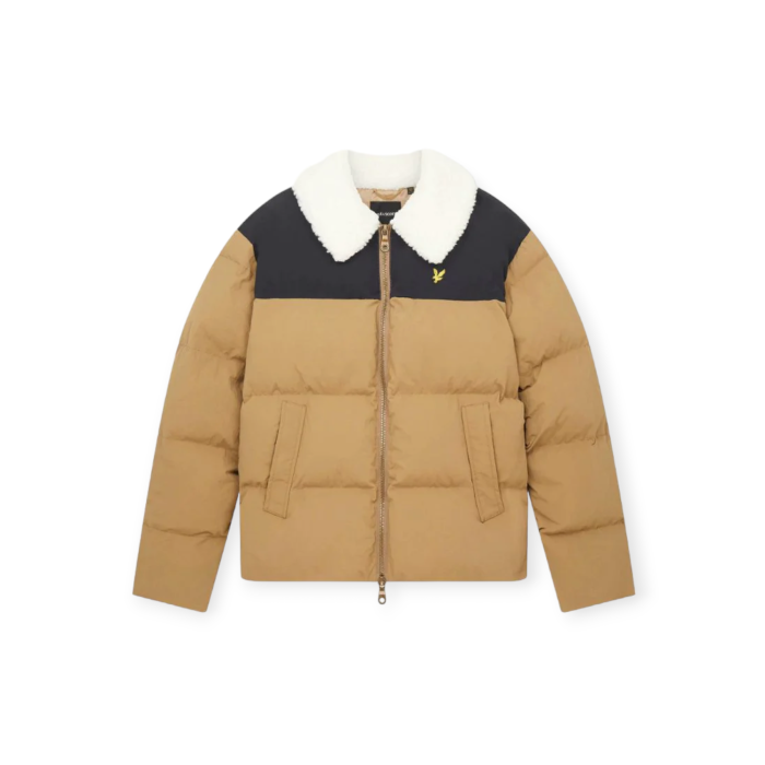 Lyle&scott giubbino borg collar puffer