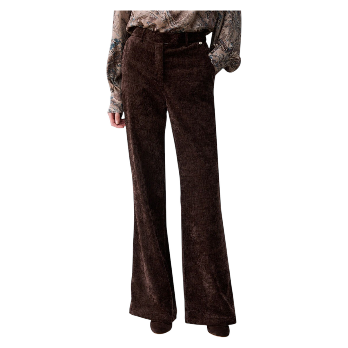 Liu Jo pantaloni straight in velluto