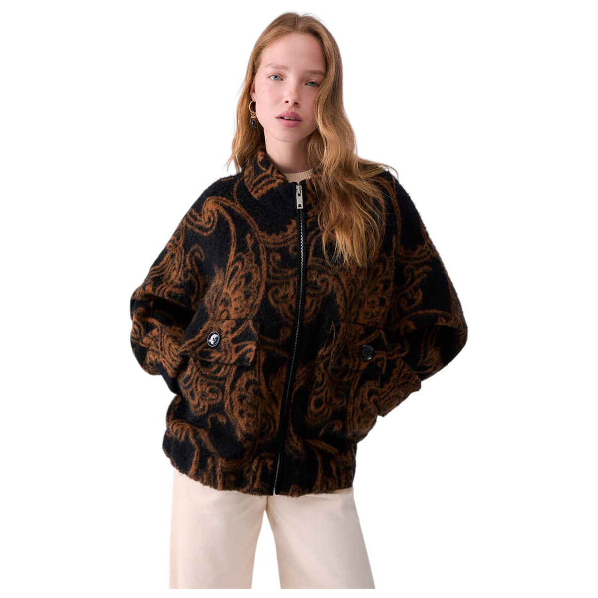 Liu Jo bomber in maglia jacquard