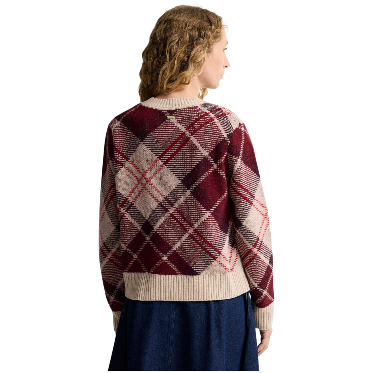 Barbour maglione Stevie in lana tartan