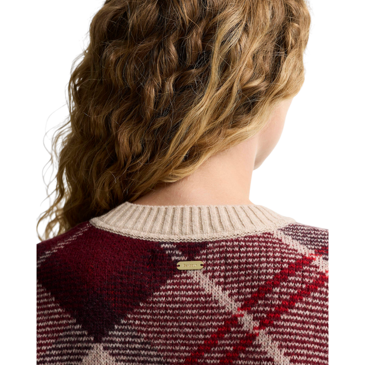Barbour maglione Stevie in lana tartan