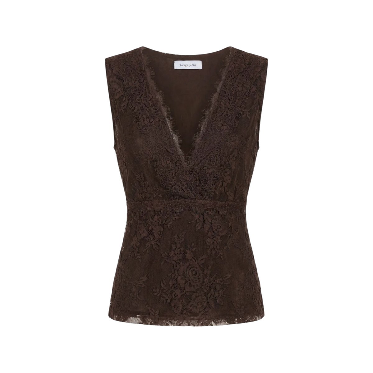 Giorgia&Johns top scollo V in pizzo