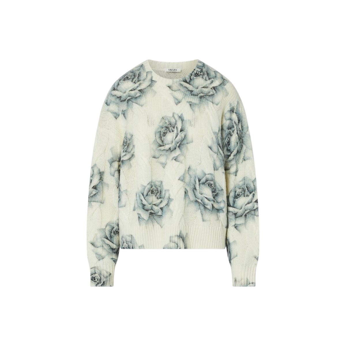 Liu Jo maglia in lana con stampa rose