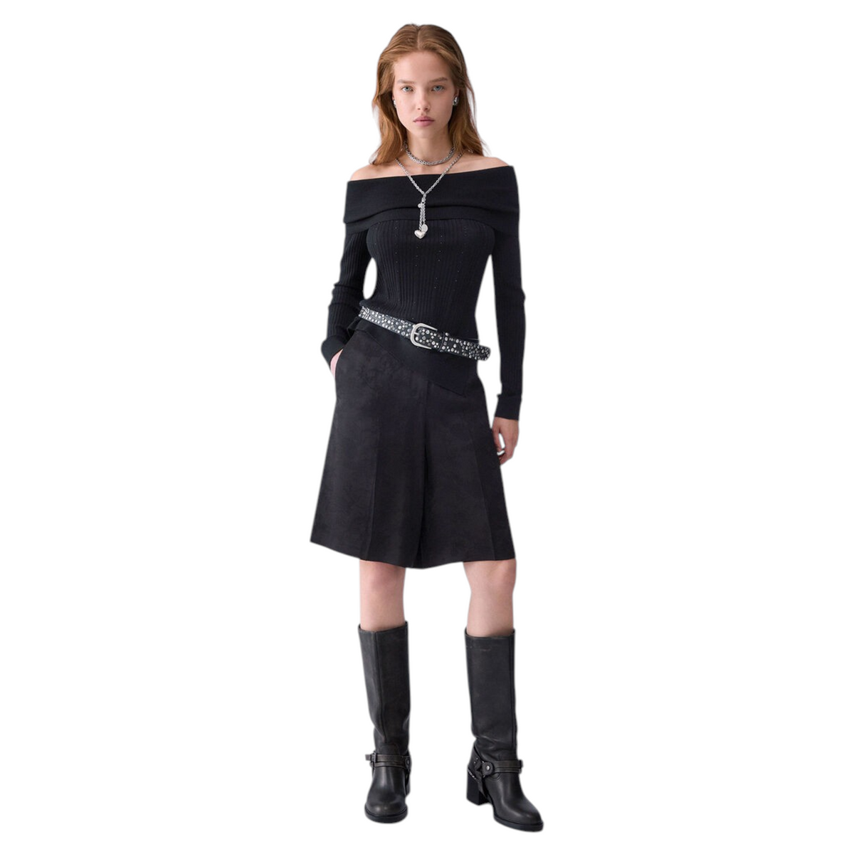 Liu Jo maglia in lana con scollo bardot