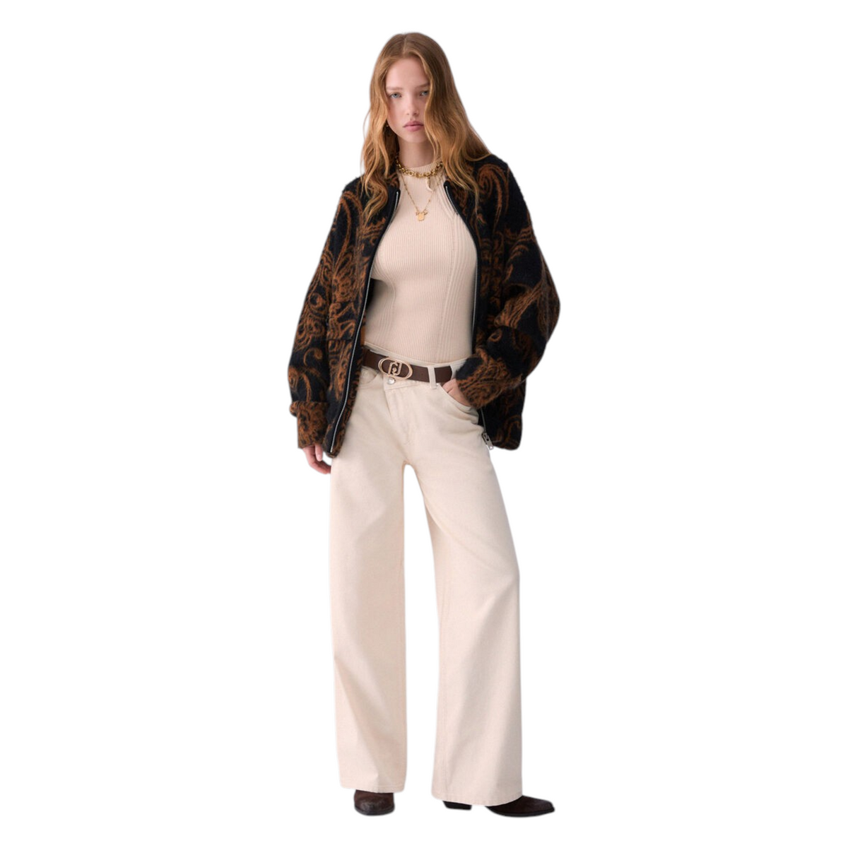 Liu Jo bomber in maglia jacquard