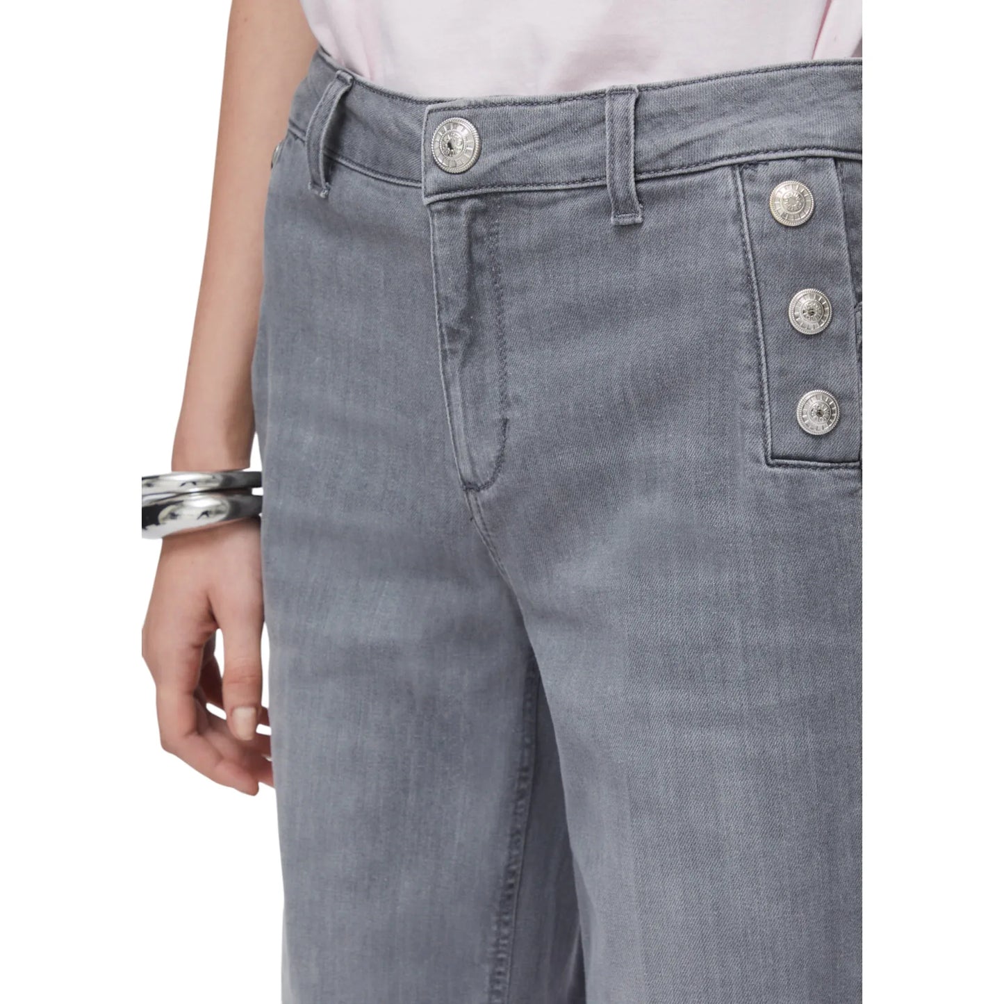 Liu Jo jeans flare a vita alta con bottoni