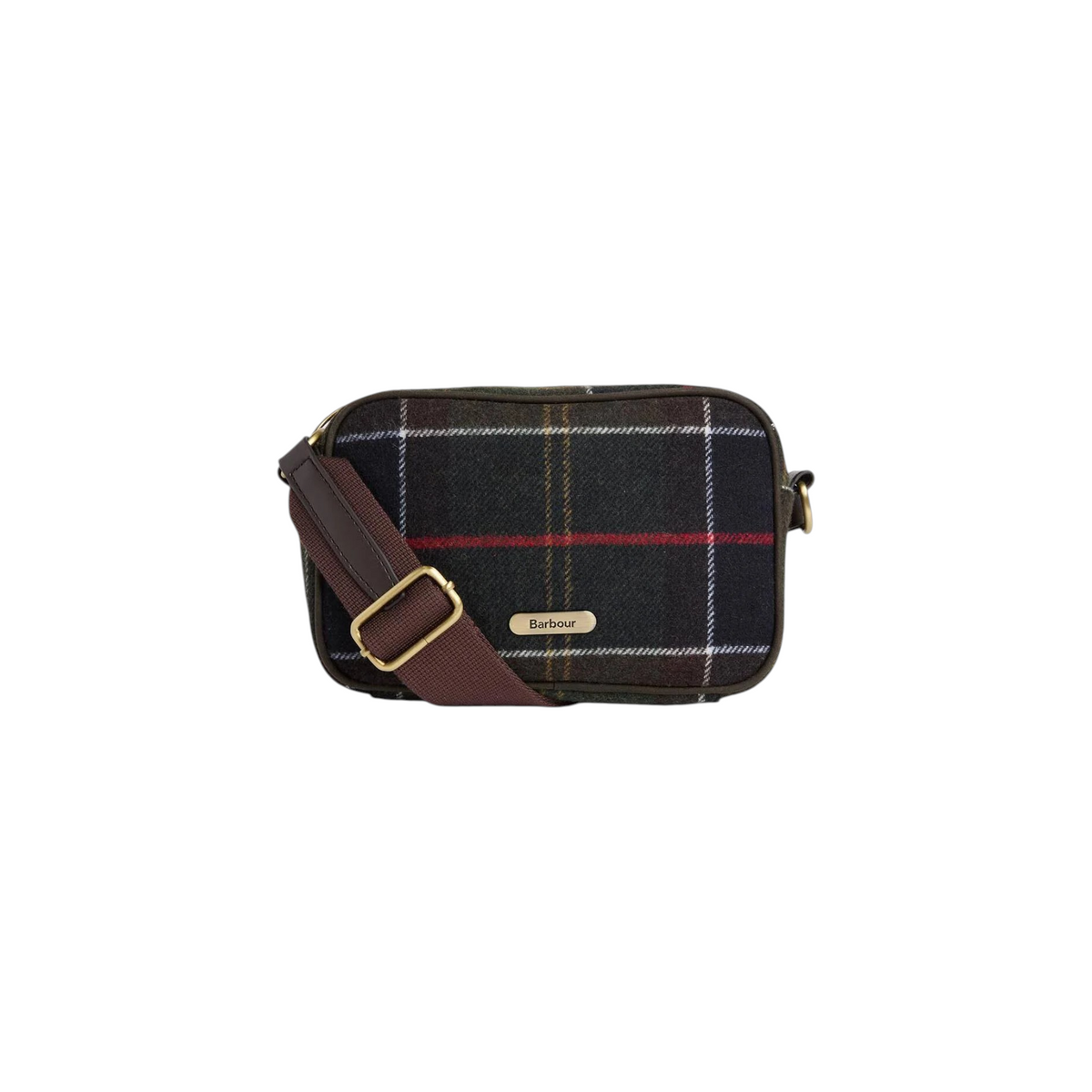 Mini borsa a tracolla Contin in tartan