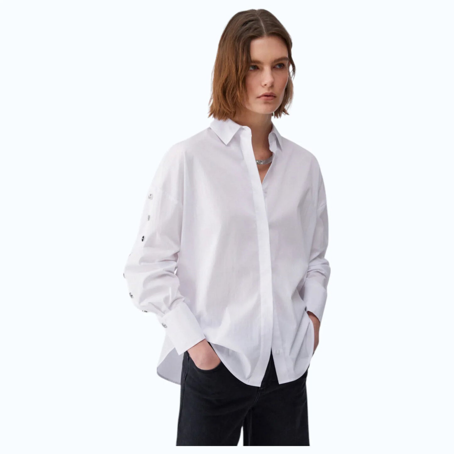 Liu Jo camicia in popeline con borchie