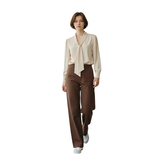 Giorgia&Johns blusa fiocco foulard