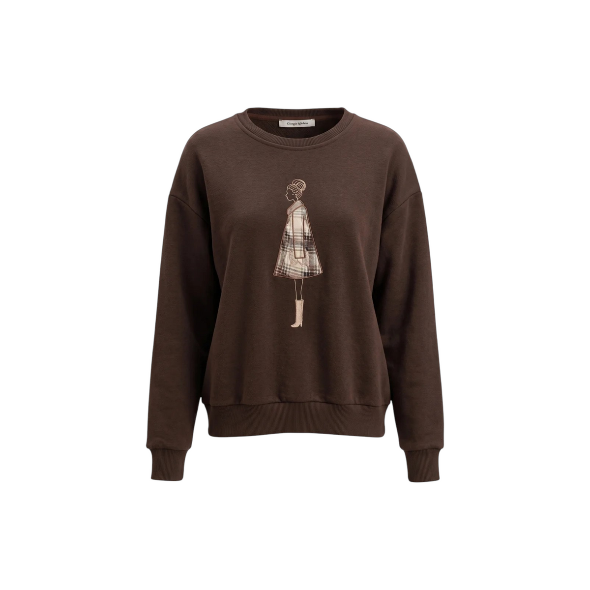 Giorgia&Johns felpa stampa donna chic