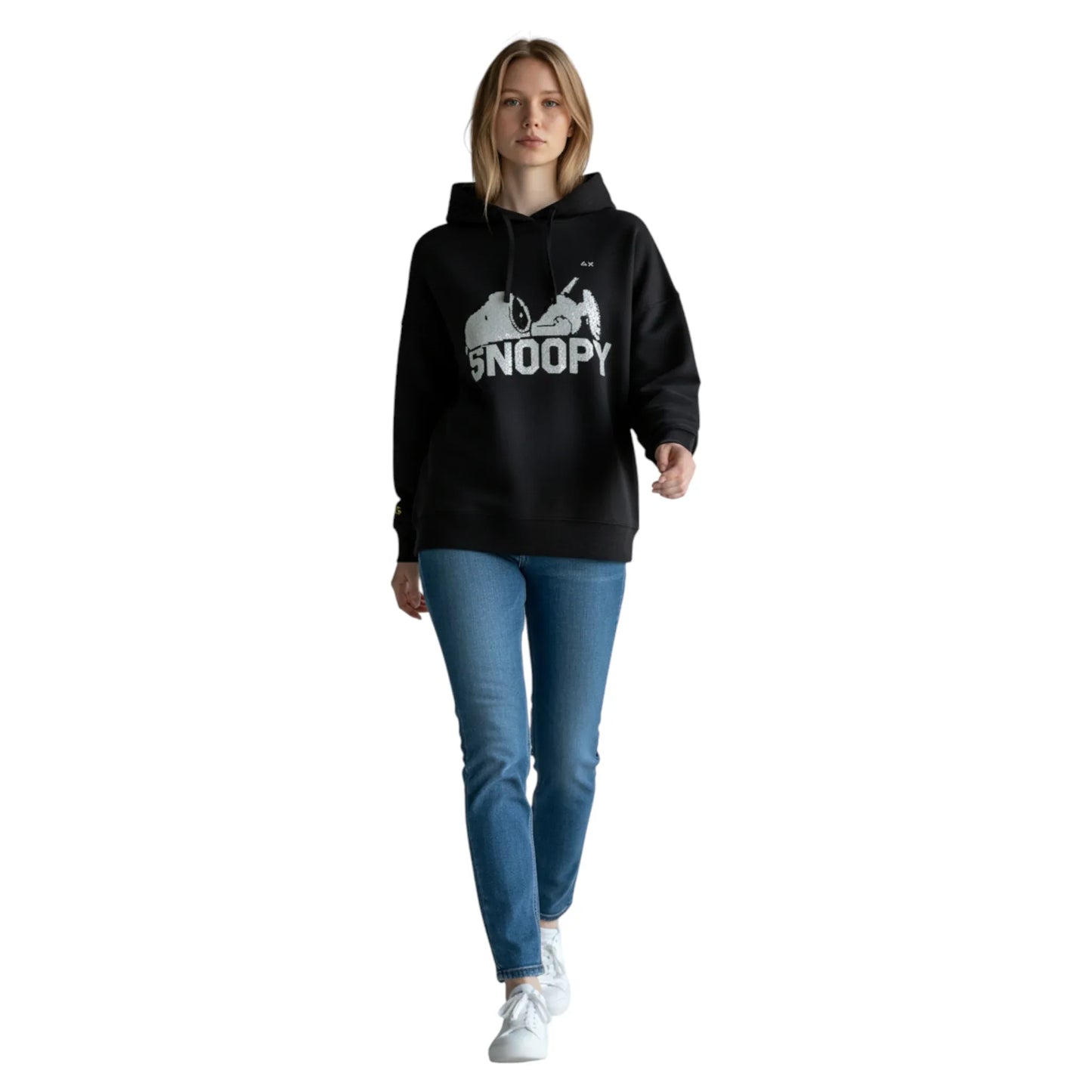 Sun68 Hoodie cotton fleece panuts