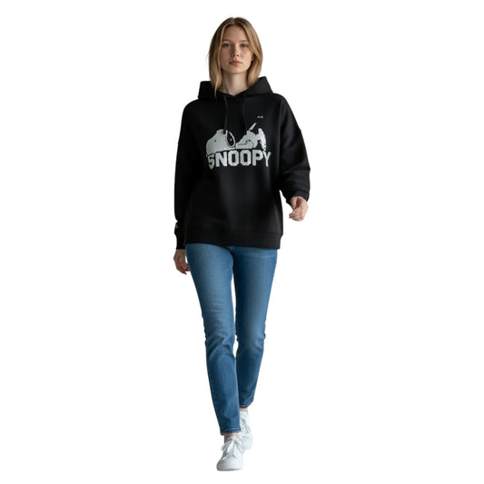 Sun68 Hoodie cotton fleece panuts