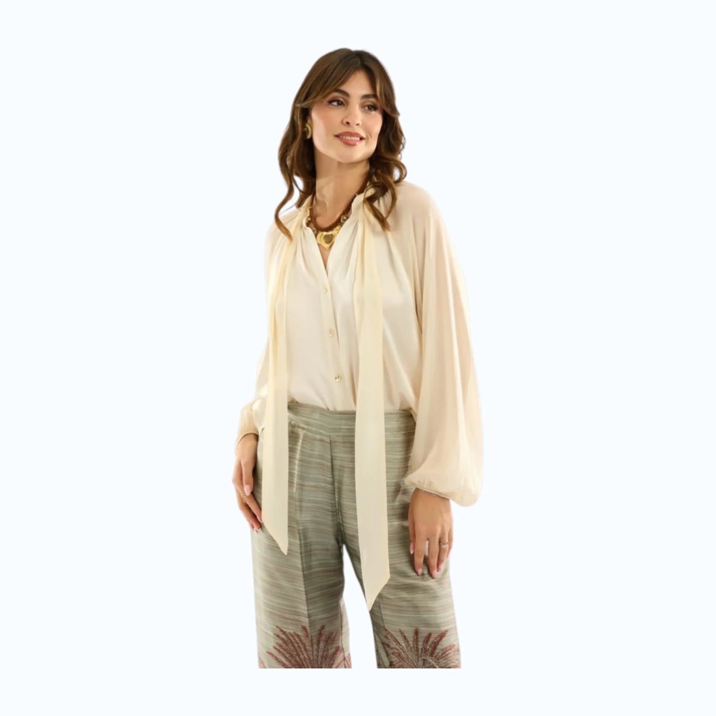 Giorgia&Johns blusa collo foulard