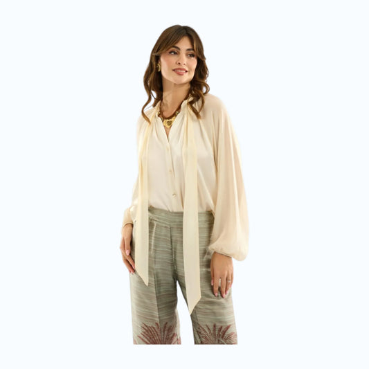 Giorgia&Johns blusa collo foulard