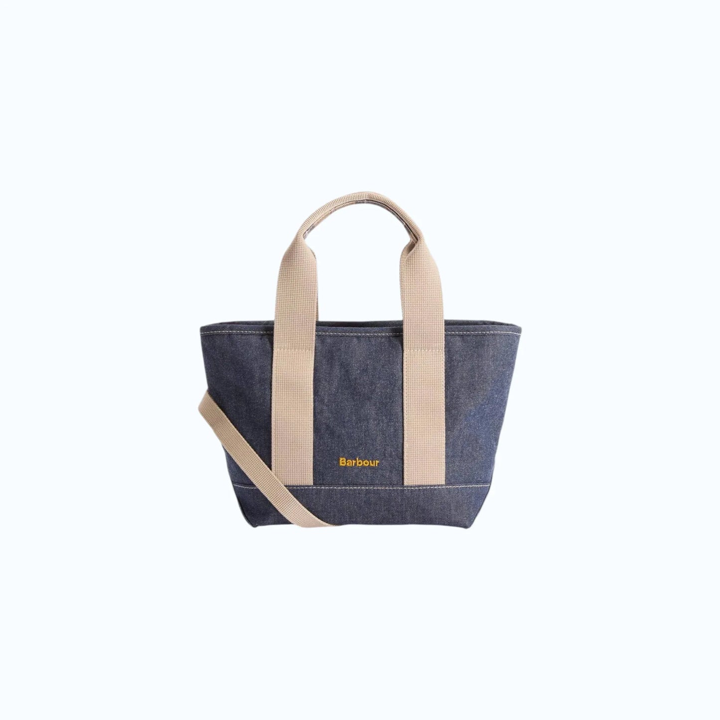 Barbour mini borsa tote in denim Mya
