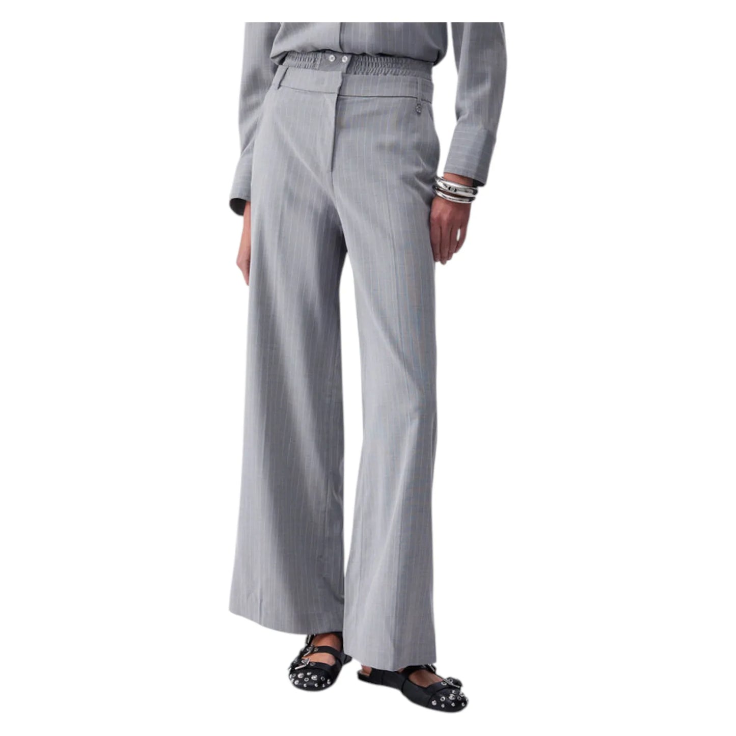 Liu Jo pantaloni palazzo gessati