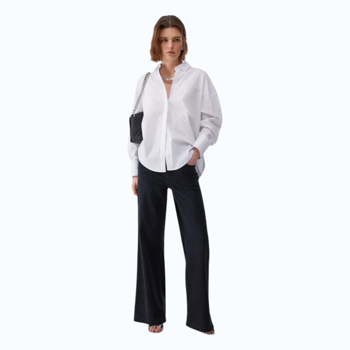 Liu Jo camicia in popeline con borchie