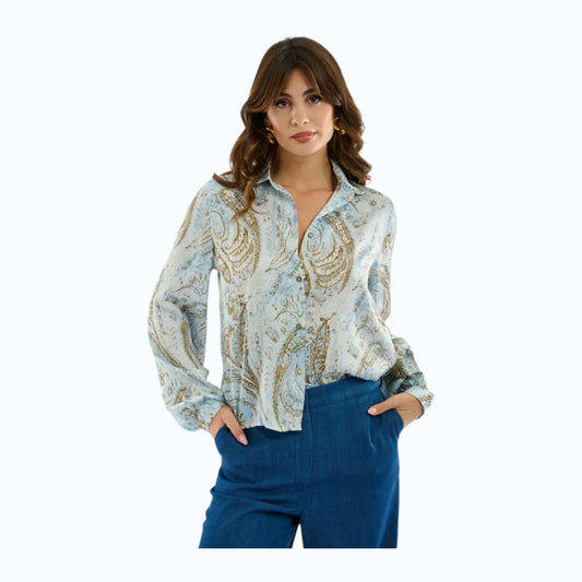 Giorgia&Johns camicia stampa paisley