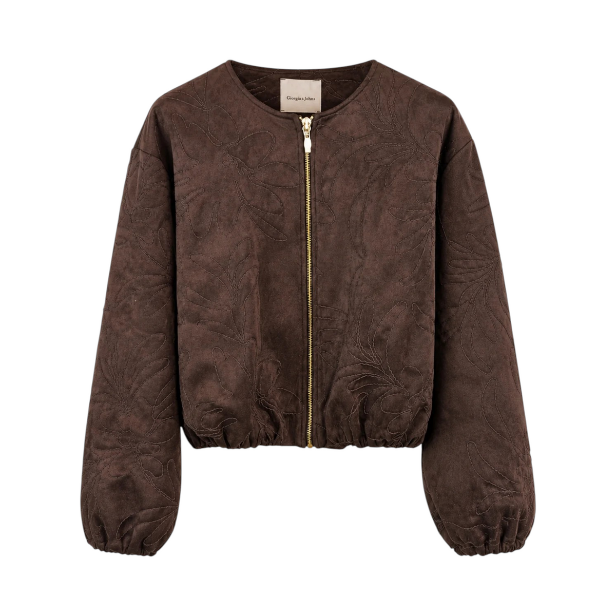 Giorgia&Johns bomber in dainetto ricamato