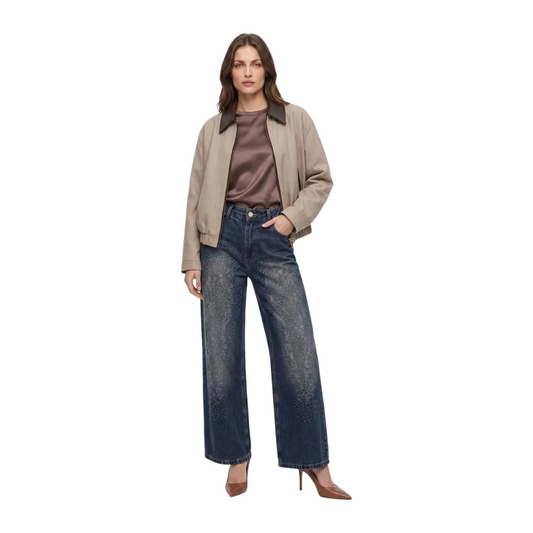 Giorgia&Johns bomber inserti in ecopelle
