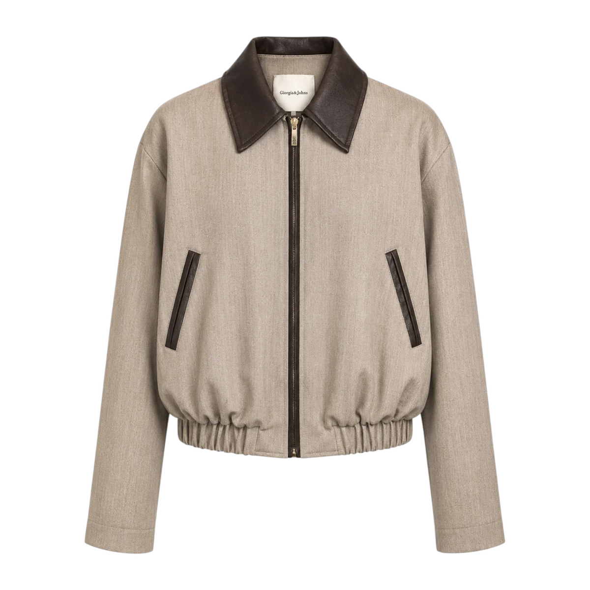Giorgia&Johns bomber inserti in ecopelle