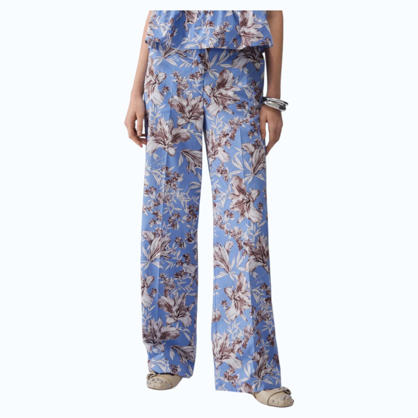Liu Jo pantalone palazzo in popeline