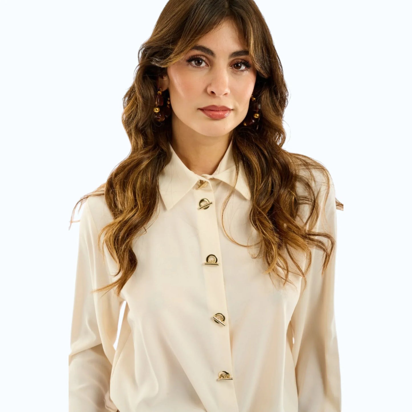 Giorgia&Johns camicia con occhielli