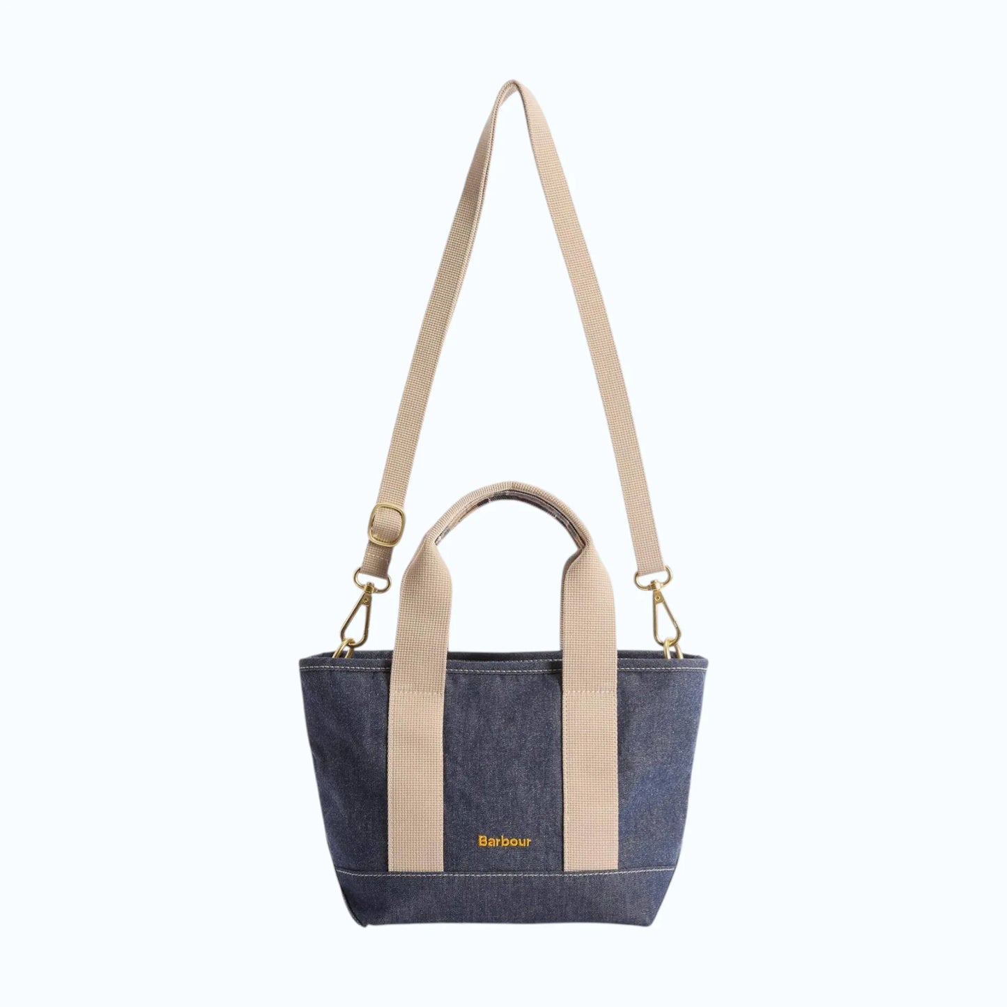 Barbour mini borsa tote in denim Mya