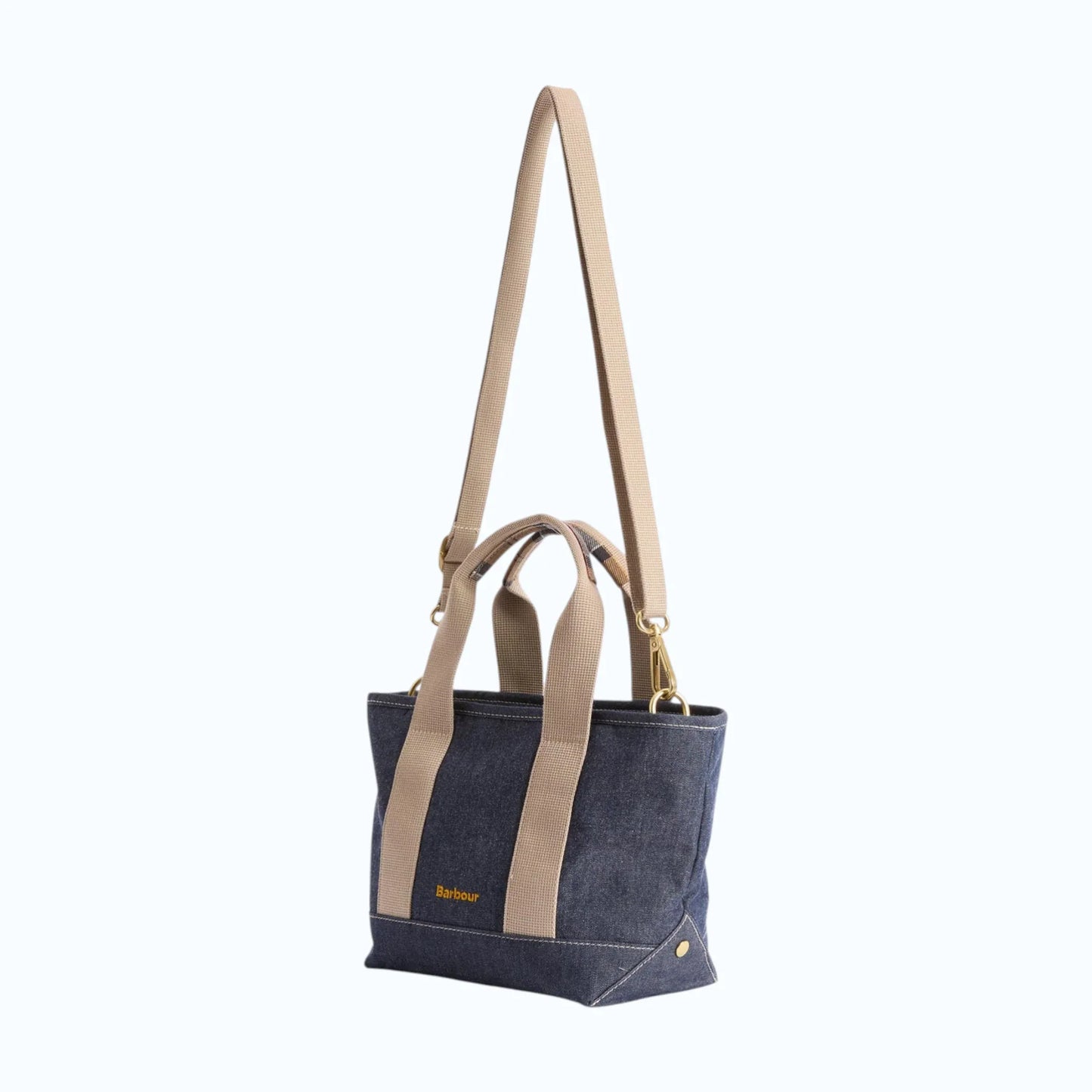 Barbour mini borsa tote in denim Mya