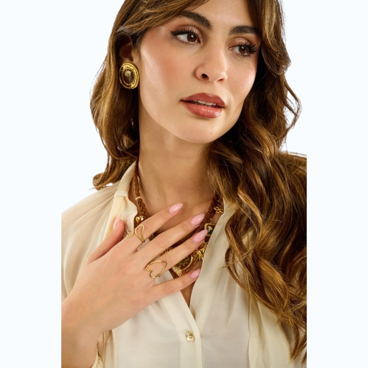 Giorgia&Johns blusa collo foulard
