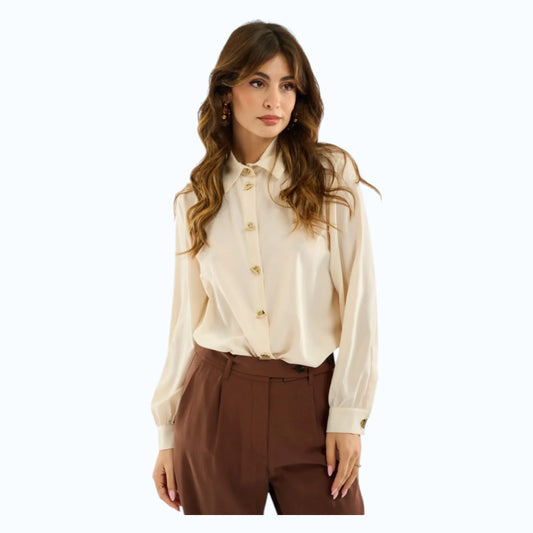 Giorgia&Johns camicia con occhielli