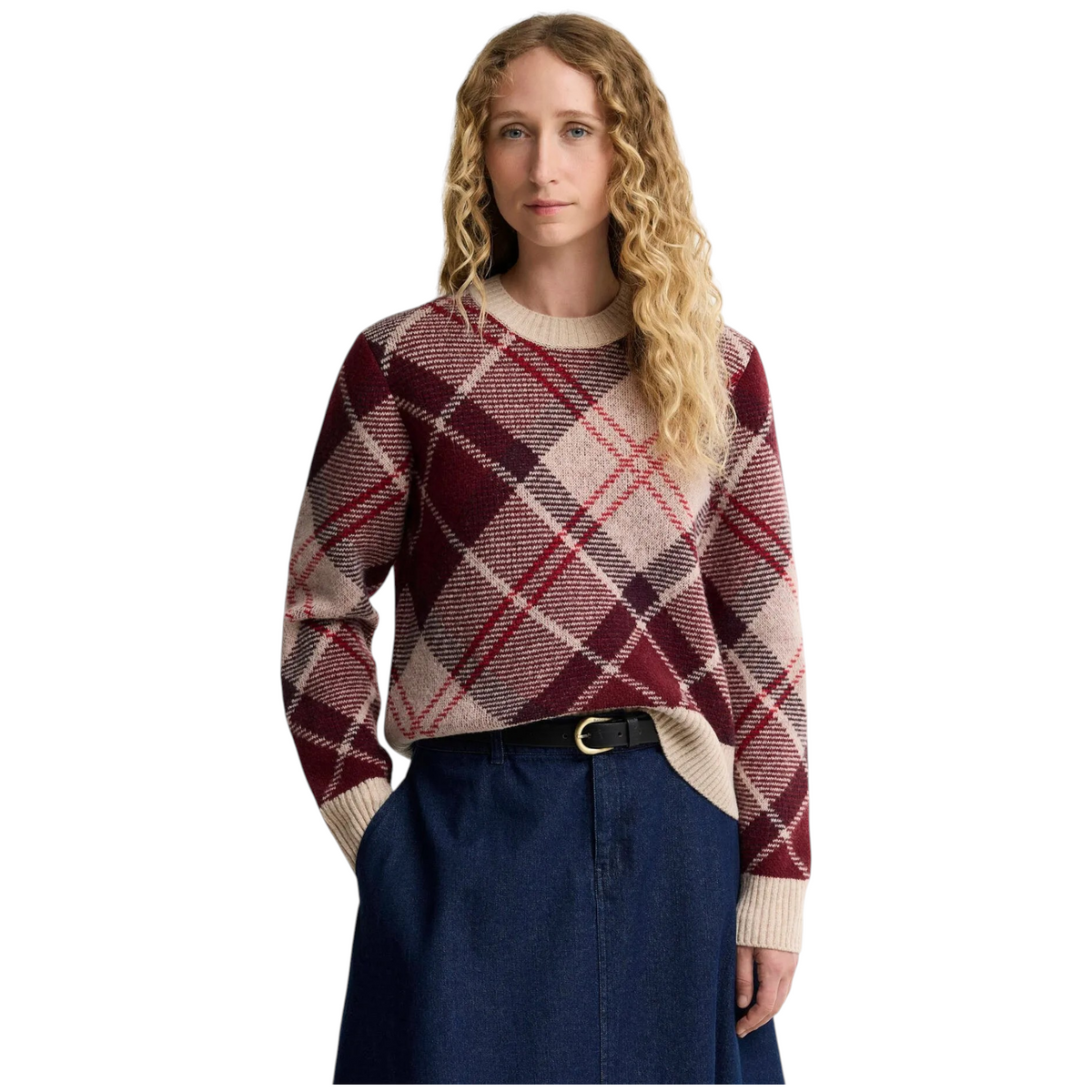 Barbour maglione Stevie in lana tartan